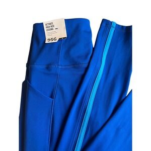 DSG Activate High Rise Legging Royal Blue Side Stripe Women's XS